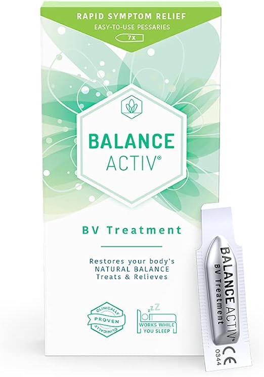 Balance Activ BV Pessaries, Bacterial Vaginosis Treatment for Women, Works Naturally to Rapidly Relieve Symptoms of Unpleasant Odour, Discomfort & Discharge, 1 Pack