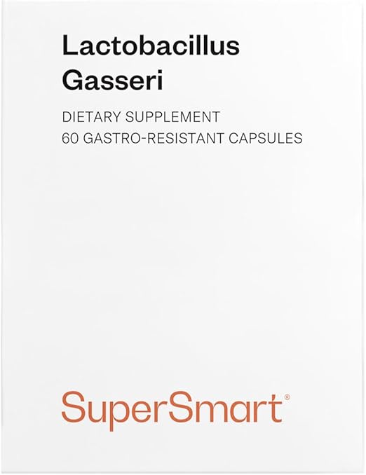 Supersmart - Probiotic Strain - Lactobacillus Gasseri - Optimal Delivery of 6 Billion Micro-Organisms (cfu) Per Day - Restores The Balance of intestinal Microflora | Non-GMO & Gluten Free - 60 Dr Caps
