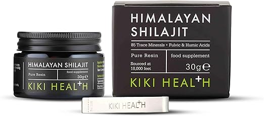 KIKI Health - Himalayan Shilajit, 100% Pure Resin - A Rich Blend of 85+ Trace Minerals, Humic and Fulvic Acids - Supports Energy Levels, Immune Function, and Vitality - 30g