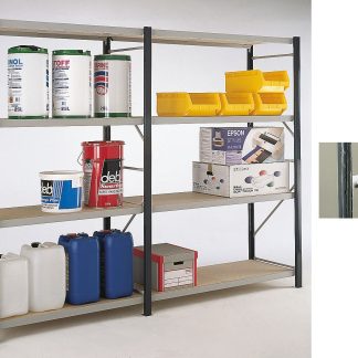 Fascetta scaffali a filo metallico acciaio grigio RS PRO, Campata doppia, 900mm x 888mm x 900mm