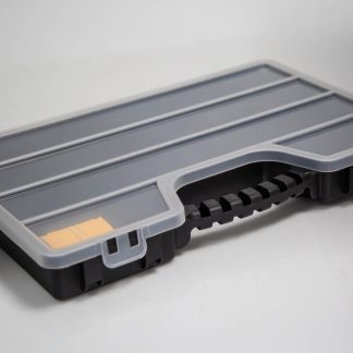 Contenitore modulare RS PRO in PP, 17 scomparti regolabili, 60mm x 510mm x 330mm, Coperchio trasparente