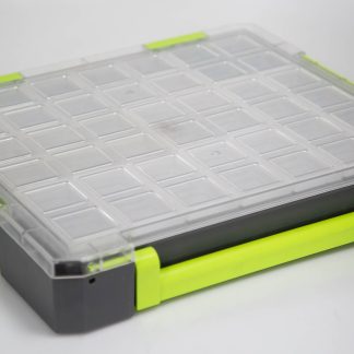 Contenitore modulare RS PRO in PP, 21 scomparti regolabili, 425mm x 375mm x 70mm, Coperchio trasparente