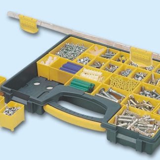 Contenitore modulare Stanley in PP, 25 scomparti regolabili, 52mm x 423mm x 334mm