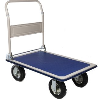 Carrello con pianale in Acciaio RS PRO, 956 x 608 x 907mm, portata max. 300kg, Pieghevole