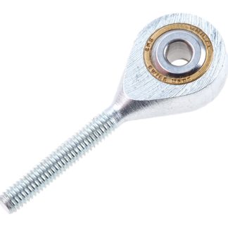 Terminale aste RS PRO, lunghezza 33mm, foro da 3mm, filettatura M3 x 0.5 Maschio, statico 1220N, in Acciaio