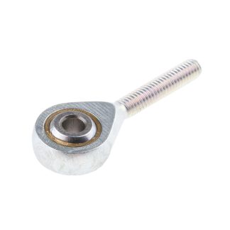 Terminale aste RS PRO, lunghezza 37mm, foro da 4mm, filettatura M4 x 0.7 Maschio, statico 2040N, in Acciaio