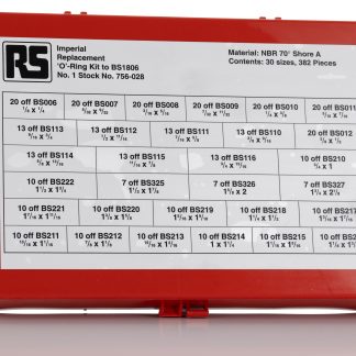 Kit O-Ring RS PRO, in Nitrile, contenuto 382 pezzi