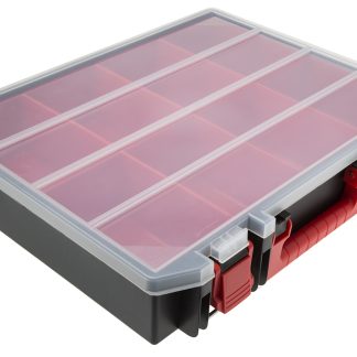 Contenitore modulare RS PRO in Polipropilene, 8 scomparti, 91mm x 416mm x 336mm, Coperchio trasparente