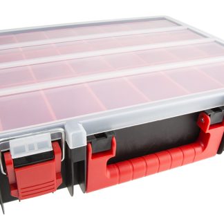 Contenitore modulare RS PRO in Polipropilene, 24 scomparti, 91mm x 416mm x 336mm, Coperchio trasparente