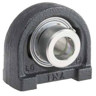 Involucro cuscinetto assiale, INA PSHE17-XL, Ø interno 17mm, foro di montaggio M8, lungo 63mm, alto 57mm, in Ghisa