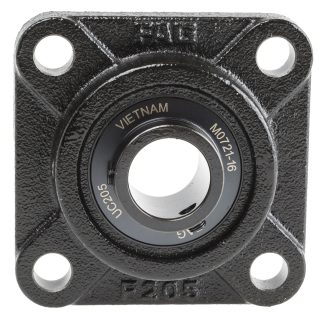 Cuscinetto flangiato FAG, 4 fori di montaggio da 12 mm, Ø int 25mm, dimensioni 95mm x 95mm x 35.8mm, in Ghisa