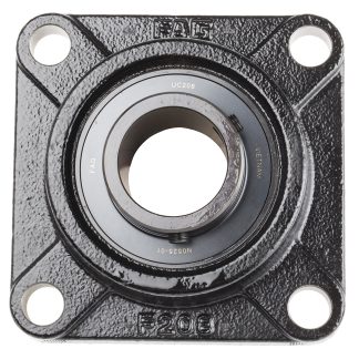 Cuscinetto flangiato FAG, 4 fori di montaggio da 16 mm, Ø int 40mm, dimensioni 130mm x 130mm x 51.2mm, in Ghisa