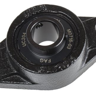 Cuscinetto flangiato FAG, 2 fori di montaggio da 12 mm, Ø int 20mm, dimensioni 60mm x 113mm x 33.3mm, in Ghisa