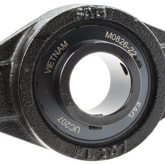 Cuscinetto flangiato FAG, 2 fori di montaggio da 16 mm, Ø int 35mm, dimensioni 90mm x 161mm x 44.4mm, in Ghisa