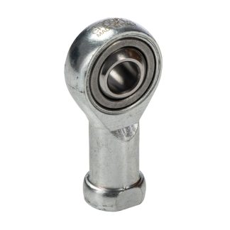 Terminale aste RS PRO, lunghezza 48mm, foro da 8mm, filettatura M8 x 1.25 Femmina, statico 1900kg, in Acciaio