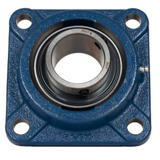 Cuscinetto flangiato SKF, 4 fori di montaggio da 14 mm, Ø int 40mm, dimensioni 130mm x 56.7mm x 57.2mm, in Ghisa