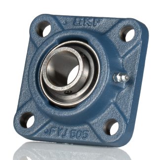 Cuscinetto flangiato SKF, 4 fori di montaggio, Ø int 25mm, dimensioni 95mm x 35.8mm x 35.8mm