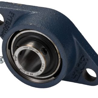 Cuscinetto flangiato SKF, 2 fori di montaggio, Ø int 20mm, dimensioni 112mm x 37.3mm x 37.3mm, in Ghisa