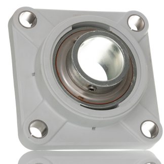 Cuscinetto flangiato SKF, 2 fori di montaggio, Ø int 50mm, dimensioni 143mm x 57.6mm x 57.6mm, in Acciaio