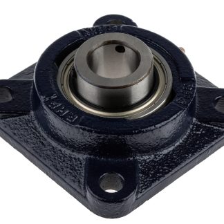 Cuscinetto flangiato NSK-RHP, 4 fori di montaggio da 10mm, Ø int 25mm, dimensioni 108mm x 108mm x 29.8mm, in Ghisa