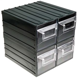 Cassettiera portaminuterie RS PRO, 4 cassetti , 208mm x 208mm x 222mm