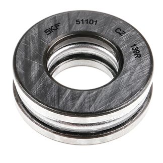 Cuscinetto a sfera Cuscinetti a sfere reggispinta SKF in Acciaio, Ø int. 12mm, Ø est. 26mm, Largh. guida 9mm