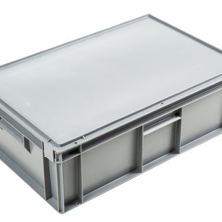 Scatola di stoccaggio Schoeller Allibert in Plastica, 33L, col. Grigio, 186mm x 400mm x 600mm