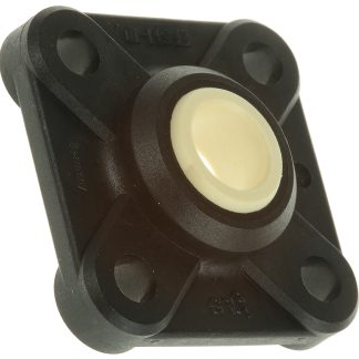 Cuscinetto flangiato Igus, 4 fori di montaggio da 5,3 mm, Ø int 10mm, dimensioni 38mm x 38mm x 12mm, in Iglidur W300,