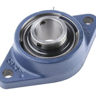 Cuscinetto flangiato SKF, 2 fori di montaggio da 11,5 mm, Ø int 30mm, dimensioni 141.5mm x 42.2mm x 42.2mm, in Ghisa