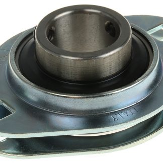 Cuscinetto flangiato SKF, 2 fori di montaggio da 8,7mm, Ø int 25mm, dimensioni 95mm x 71mm x 34.1mm, in Acciaio pressato