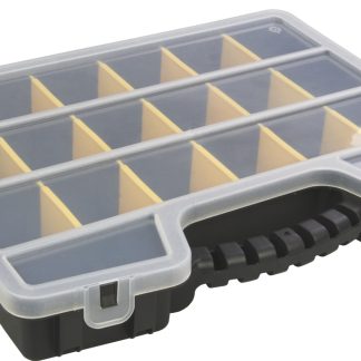 Contenitore modulare RS PRO in PP, 17 scomparti regolabili, 60mm x 395mm x 305mm, Coperchio trasparente