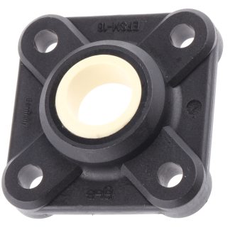 Cuscinetto flangiato Igus, 4 fori di montaggio da 6,4 mm, Ø int 16mm, dimensioni 52mm x 52mm x 16.5mm, in Iglidur W300,