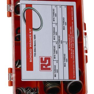 Kit di rondelle RS PRO, in Nitrile, contenuto 125 pezzi