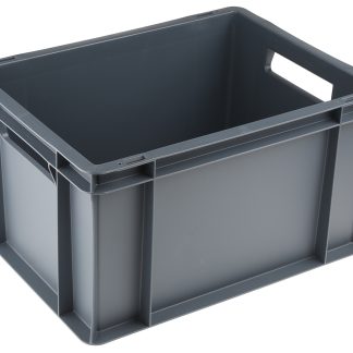 Contenitori Euro RS PRO in Plastica, 20L, col. Grigio, 400mm x 300mm x 220mm