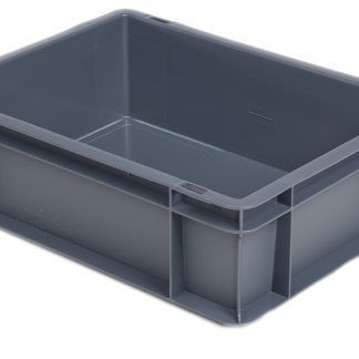 Contenitori Euro RS PRO in PP, 10L, col. Grigio, 120mm x 300mm x 400mm