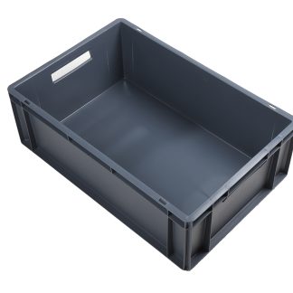 Contenitori Euro RS PRO in PP, 40L, col. Grigio, 200mm x 400mm x 600mm