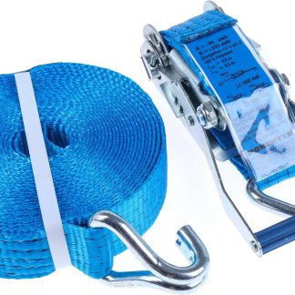 Cinghia con cricchetto RS PRO 9m Gancio, larghezza 50mm, tensione di rottura 5000kg