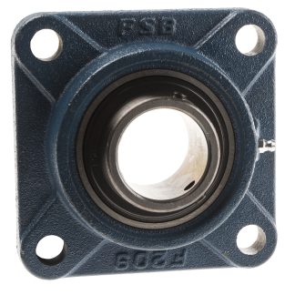 Cuscinetto flangiato RS PRO, 4 fori di montaggio da 16 mm, Ø int 45mm, dimensioni 137mm x 137mm x 52.2mm, in Ghisa