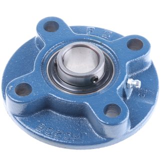 Cuscinetto flangiato RS PRO, 4 fori di montaggio da 12mm, Ø int 25mm, dimensioni 115mm x 29.7mm, in Ghisa