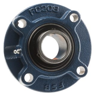 Cuscinetto flangiato RS PRO, 4 fori di montaggio da 14mm, Ø int 40mm, dimensioni 145mm x 41.2mm, in Ghisa