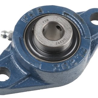 Cuscinetto flangiato RS PRO, 2 fori di montaggio da 12 mm, Ø int 15mm, dimensioni 113mm x 60mm x 33.3mm, in Ghisa