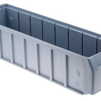 Contenitore RS PRO Colore blu PP, 400mm x 117mm x 90mm