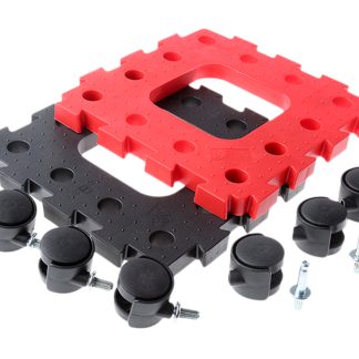 Carrello con ruote RS PRO, carico 35kg, 260mm x 260mm x 65mm