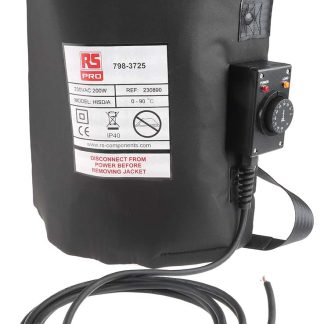 Elemento riscaldante per per tamburi nylon poliuretano RS PRO, 200 W, 230 V c.a.