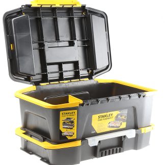 Contenitore modulare Stanley in PC, 2 scomparti regolabili, 24.7mm x 31mm x 50.7mm