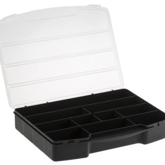 Contenitore modulare RS PRO in PP, 10 scomparti, 40mm x 245mm x 180mm, Coperchio trasparente