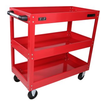 Carrello porta attrezzi RS PRO in Acciaio, 3 ripiani 840 x 405 x 810mm, portata max 50kg