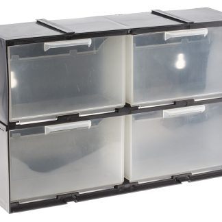 Cassettiera portaminuterie RS PRO, 4 cassetti , 208mm x 325mm x 90mm