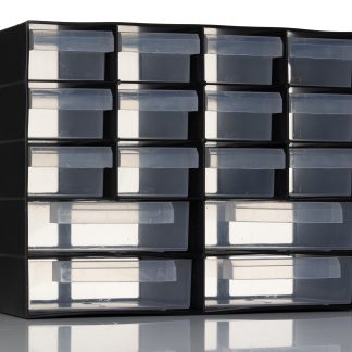 Cassettiera RS PRO, 16 cassetti , 210mm x 270mm x 130mm