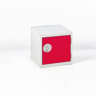 Armadietto Acciaio Grigio chiaro, Rosso RS PRO 1 porta No, 300 mm x 300 mm x 300mm